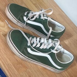 Green and White Vans